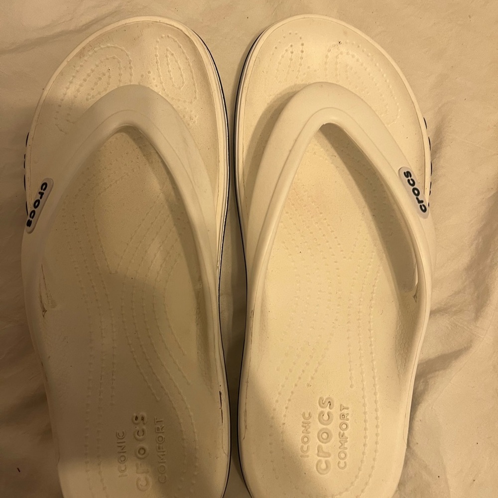 CROCS Classic White‎ Flip Flops